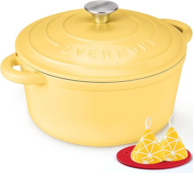 Overmont Enameled Cast Iron Dutch Oven by Overmont
