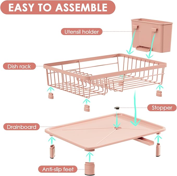 GAOKASE Dish Drying Rack, Stainless Steel-Dish Rack, Dish Racks - Image 7