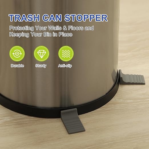 LANMU Trash Can Wall Protector and Stop Moving Backward, Wall Spacer Garbage Bin - Image 2