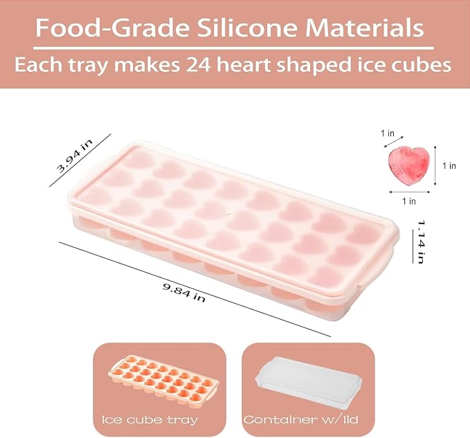 Heart-Shaped Ice Cube Trays - Image 5