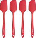 4 Pcs Silicone Spatula Set, 11.4 In, 600°F Heat Resistant Rubber Spatulas by Unknown