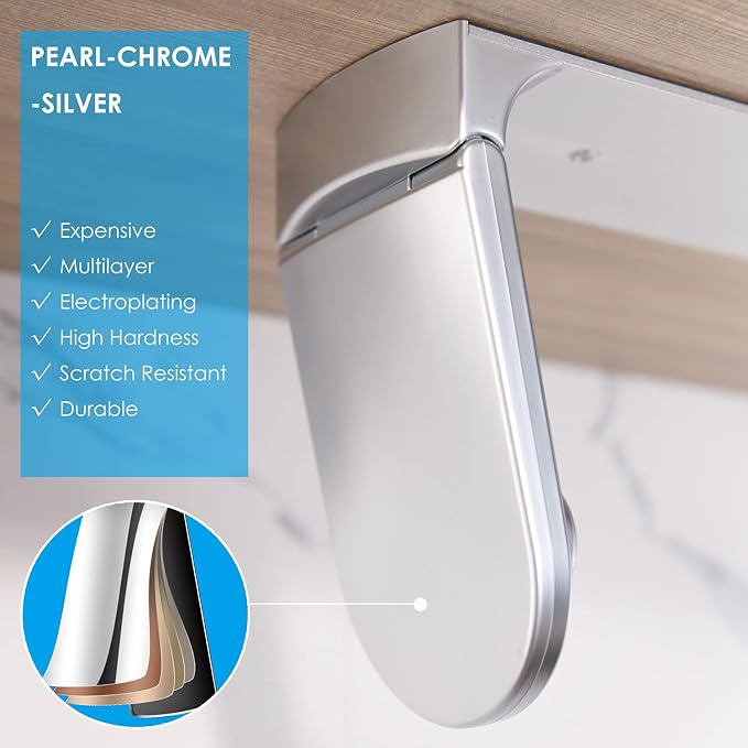 simpletome ONE Hand Tear Paper Towel Holder Under Cabinet Adhesive or Drilling - Image 5