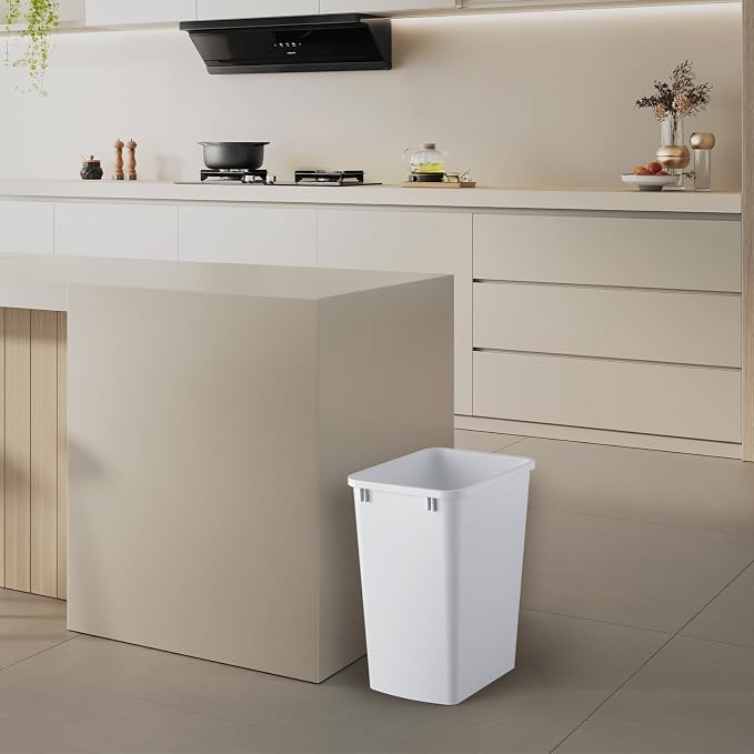 ROOMTEC 35QT Kitchen Trash Can, Sturdy and Lightweight Slim Trash Can, Trash - Image 7