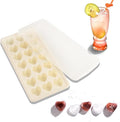 Heart Shape Ice Cube Tray, 21 Holes Silicone Ice Cube Mold by TFQXA1Z