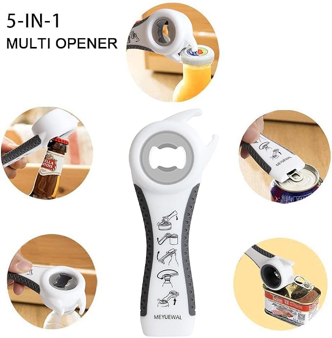 Jar Opener Bottle Opener for Weak Hands, 5-in-1 Multi-Function Can Opener - Image 6