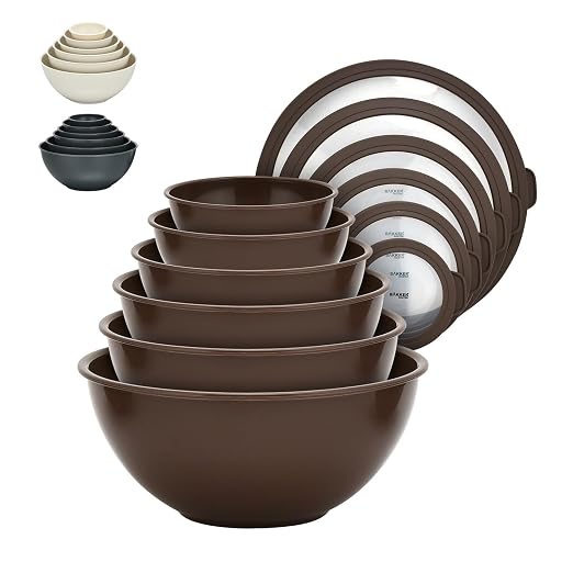 Bakken Master 12 Piece Plastic Nesting Bowls by BAKK%C3%8BNMASTER