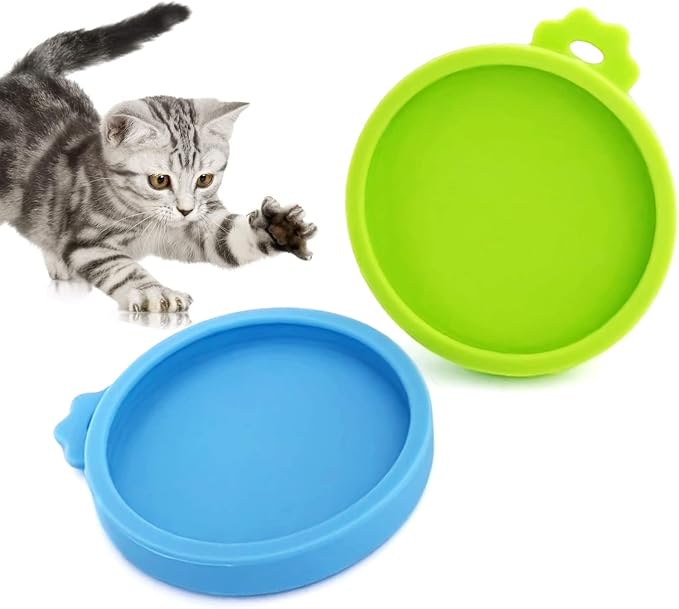 COMTIM Small Size Cat Food Can Lids, 2 Pack Silicone Cat Food Can Lids Covers - Image 6
