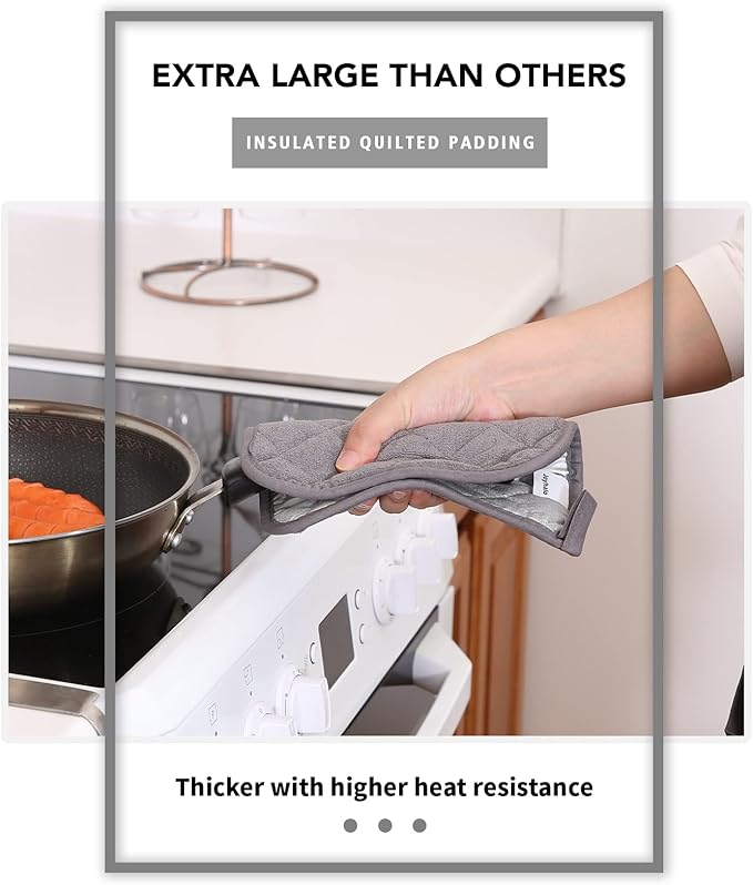 Joyhalo 6 Pack Pot Holders for Kitchen, Cotton Oven Holder - Image 4