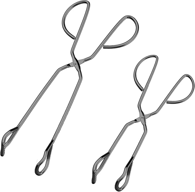 HINMAY 10" 13" Stainless Steel Kitchen Tongs, Heavy Duty Non-Slip Comfortable by HINMAY