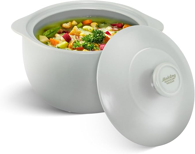 MINH LONG 1-Qt Porcelain Dutch Oven by MINHLONGSINCE1970