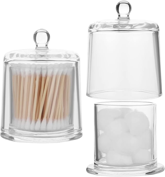 Qtip Holder Thick Glass Apothecary Jars - Image 6