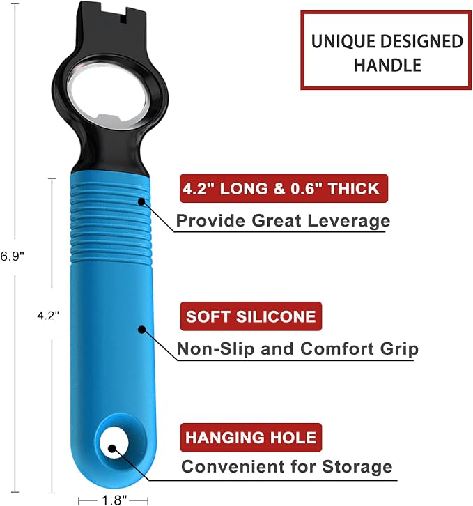 2-Pack Soda Can Opener and Beer Bottle Opener Bartender - Image 5
