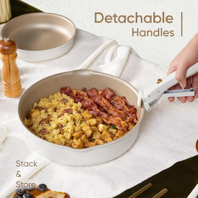 CAROTE 19 Pcs Pots and Pans Set, Nonstick Cookware Sets - Image 4