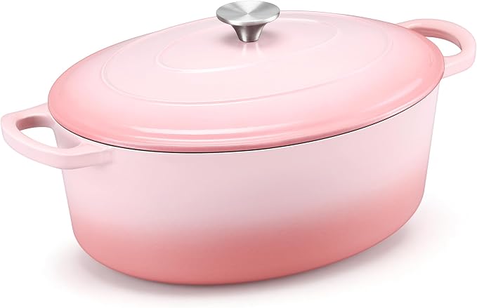 E-far 7QT Oval Dutch Oven Pot by E-far