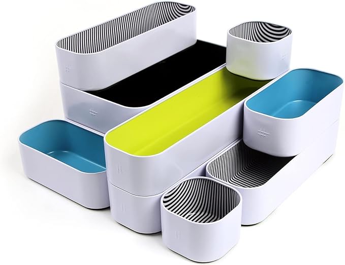 Three by Three Seattle 10 Piece Metal Organizer Tray Set - Image 2