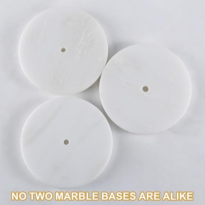 Koville Natural Marble Paper Towel Holder Countertop, 6“ Genuine Stone Paper - Image 5