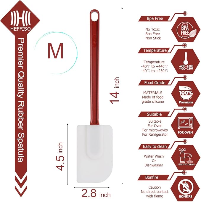 Kitchy Silicone Rubber Spatula and Spoon Set - Image 3