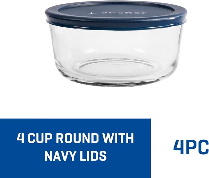 Anchor Hocking SnugFitTM Round Food Storage Containers - Image 2