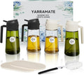 YARRAMATE 4Pcs 16oz/470ml Glass Olive Oil Sprayer Set by YARRAMATE