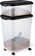 Amazon Basics Pet Food Storage Container Set, 30lbs and 10lbs by AmazonBasics