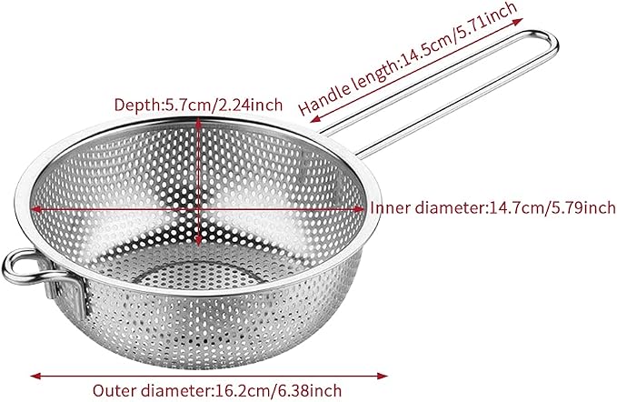 Stainless Steel Colander Fine Mesh Colander - Image 2