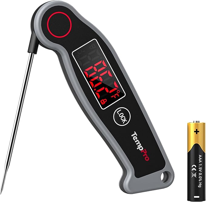 TempPro TP19 Waterproof Digital Meat Thermometer by TempPro