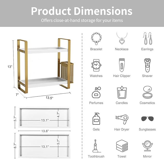 LEMIKKLE Bathroom Counter Organizer - Image 2