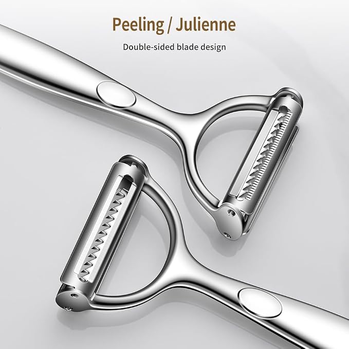 2 in 1 Ultra Sharp Julienne Peeler Vegetable Peeler - Image 5