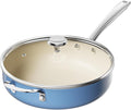 Redchef Ceramic Saute Pan with Lid, Nonstick Deep Frying Pan, 5QT Jumbo Cooker by Redchef