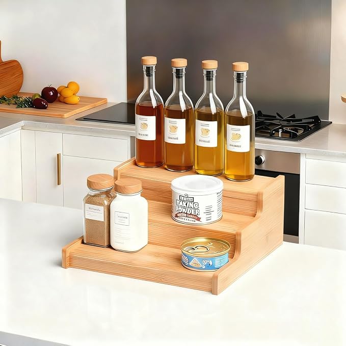 JinDoWin 2 Pack Cabinet Spice Rack Organizer - Image 7