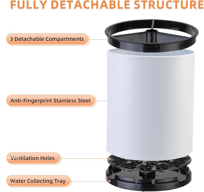 LIBODOUR Kitchen Utensil Holder Extra Large Rotating - Image 5