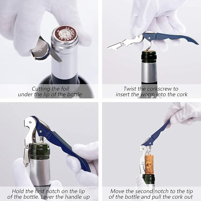 HYZ 2-Pack Wine Opener Waiter Corkscrew, Professional Wine Key - Image 5