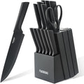 Stainless Steel Knife Set, Knife Block Sets by Aomiesen