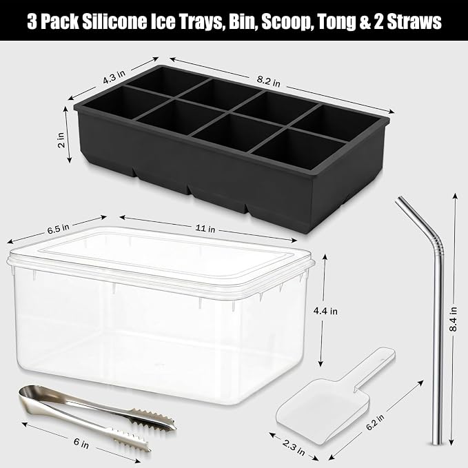 Large Silicone Ice Cube Tray - Image 7
