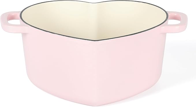 Martha Stewart Heart Shaped 4-Quart Enamel Cast Iron Dutch Oven - Image 3