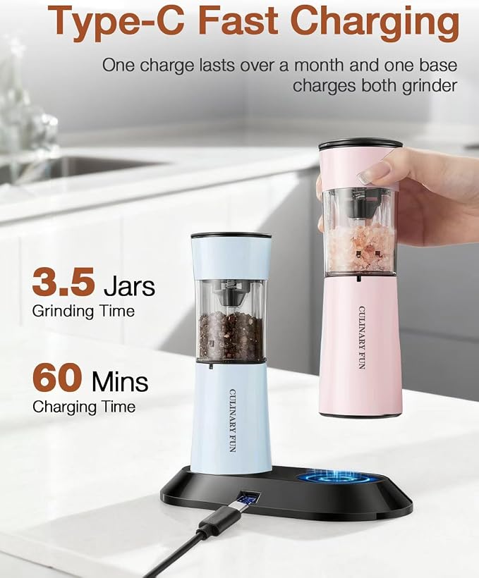 Gravity Electric Salt and Pepper Grinder Set - Image 2