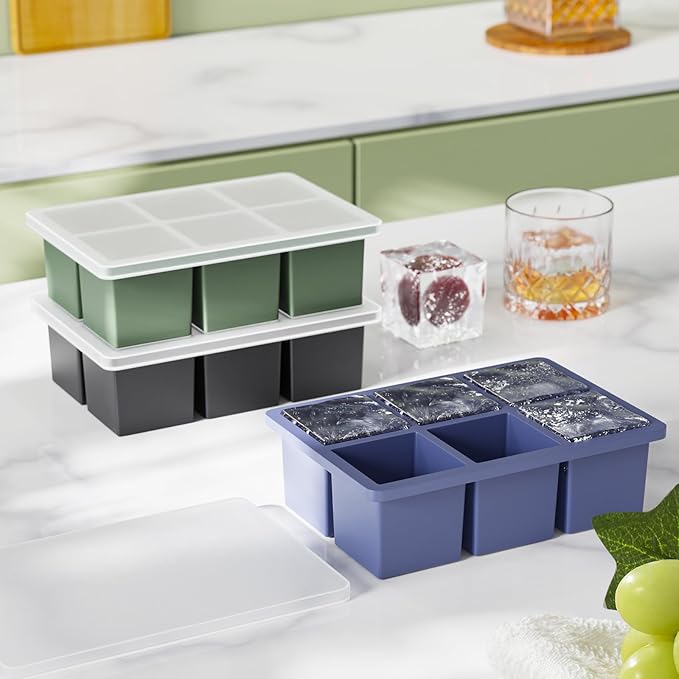 Large Ice Cube Tray for Whiskey: 2" Big Silicone Ice Tray - Image 5