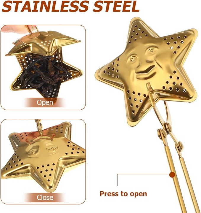 Garneck 4 Pcs Tea Infuser Spoon Set: Loose Leaf Strainer Stainless Steel Snap - Image 9