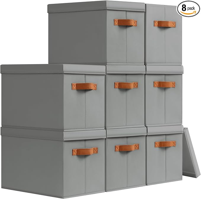 Homsorout Storage Bins with Lids by Homsorout