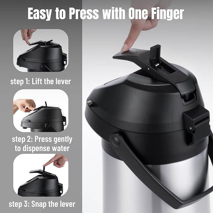 PARACITY Upgraded Airpot Coffee Carafe - Image 3