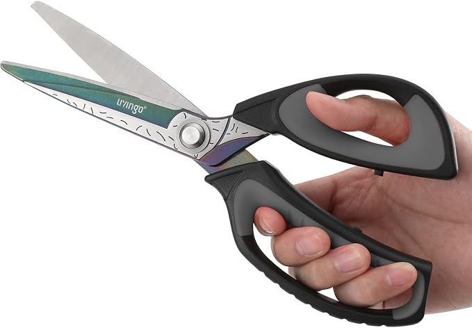LIVINGO Heavy Duty Industrial Scissors: 10" Utility Stainless Steel Sharp - Image 3