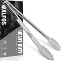 Walfos 17 Inch Extra Long Grill Tongs, Ultimate Stainless Steel BBQ Tongs by Walfos