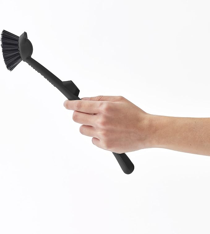 Earth & Mango Magnetic Dish Brush & Scraper, Snaps to Sink, Non-Scratch - Image 6
