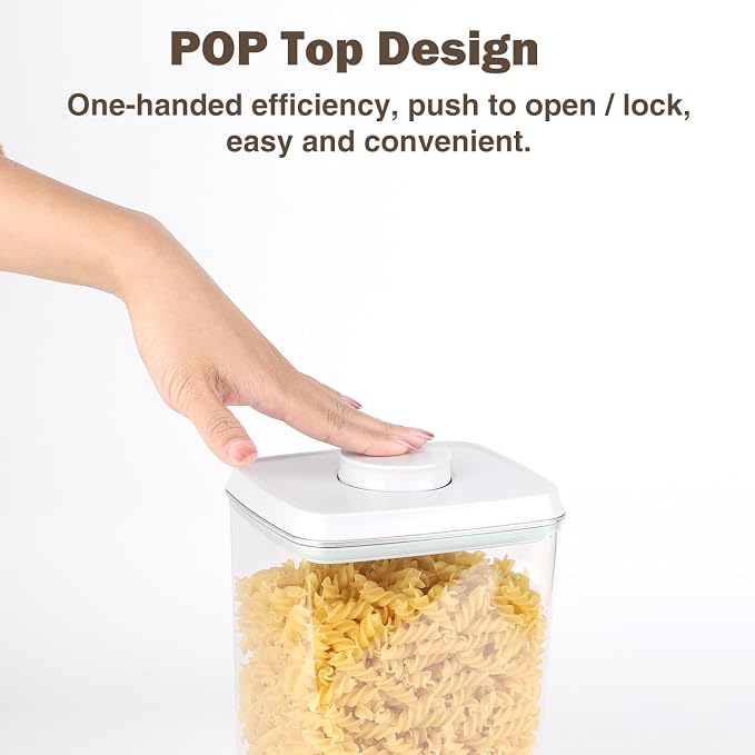 Melovom 8 Pcs Pop Food Storage Containers Airtight Food Storage Containers Set - Image 2