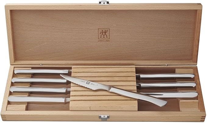 ZWILLING 8-pc 4.5" Stainless Steel Steak Knife Set by Zwilling