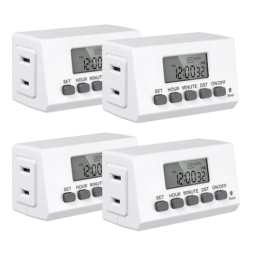 BN-LINK Indoor Digital Timer Outlet, 24 Hour Light Timer Easy Programmable by BN-LINK