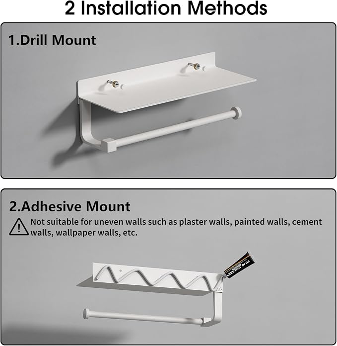 Danpoo White Paper Towel Holder - Image 8