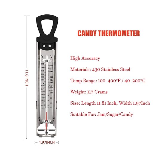 Stainless Steel Candy & Deep Fry Thermometer - Image 2