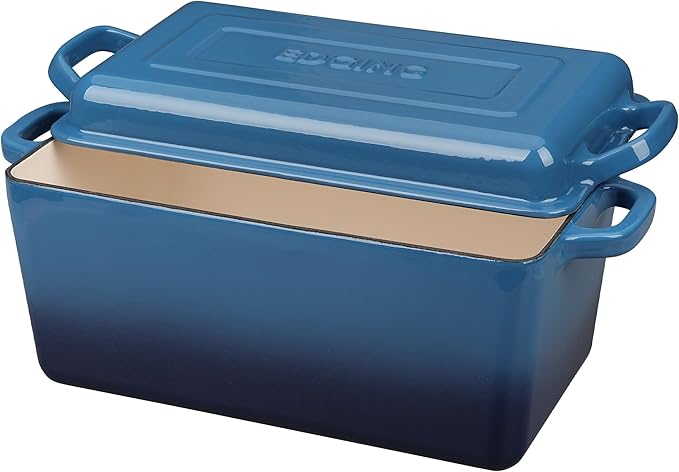 EDGING CASTING Enameled Cast Iron Dutch Oven, Oblong Bread Oven - Image 6