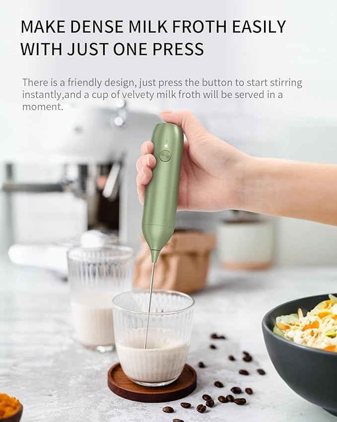 CIRCLE JOY Rechargeable Milk Frother Handheld - Image 5